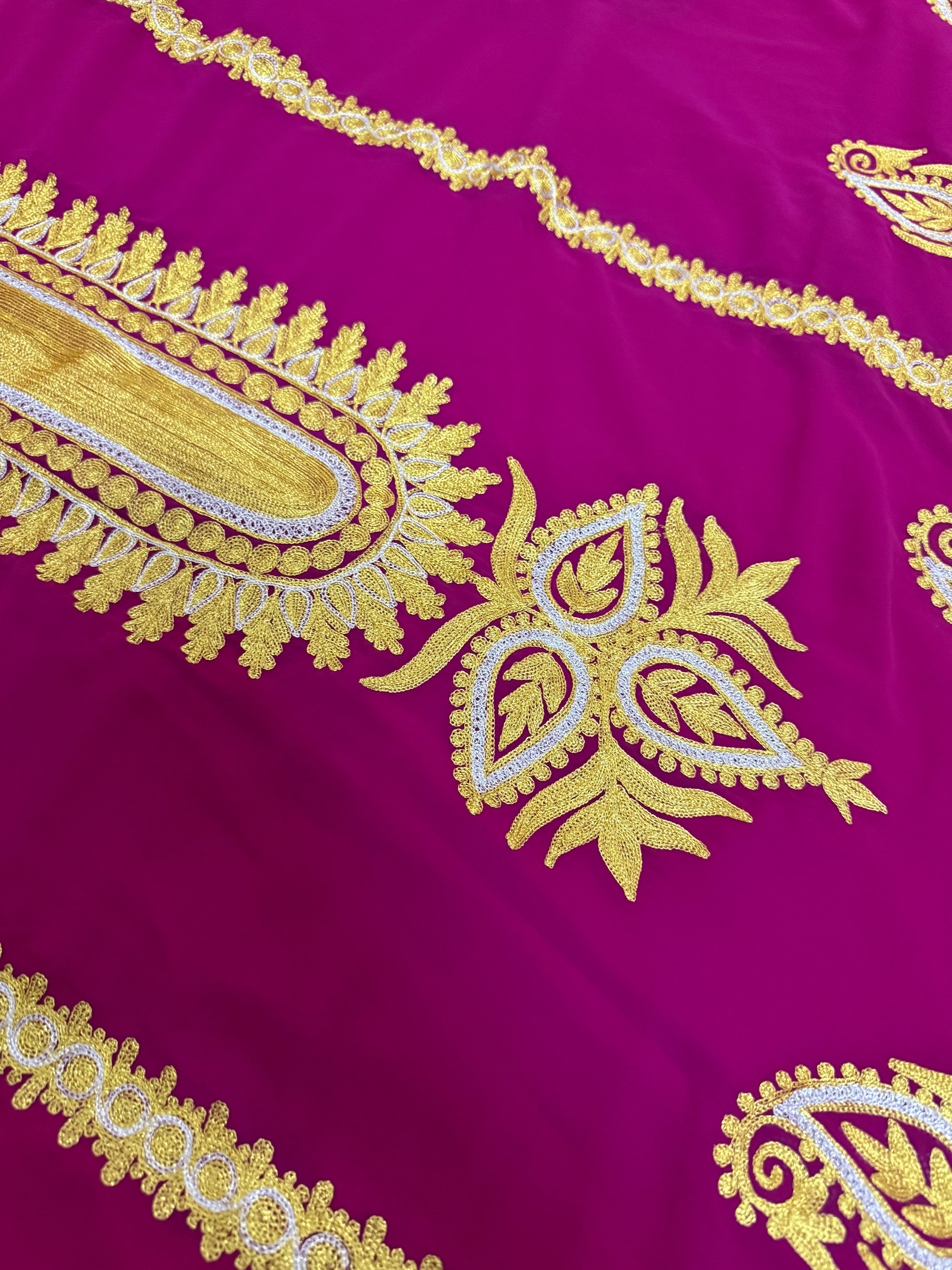 Handmade Embroidered Shiffon Thobe - LC 015