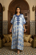 Embroidered Silk Feel Jalabiya LC 018