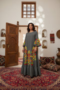 Embroidered Silk Feel Jalabiya LC 030