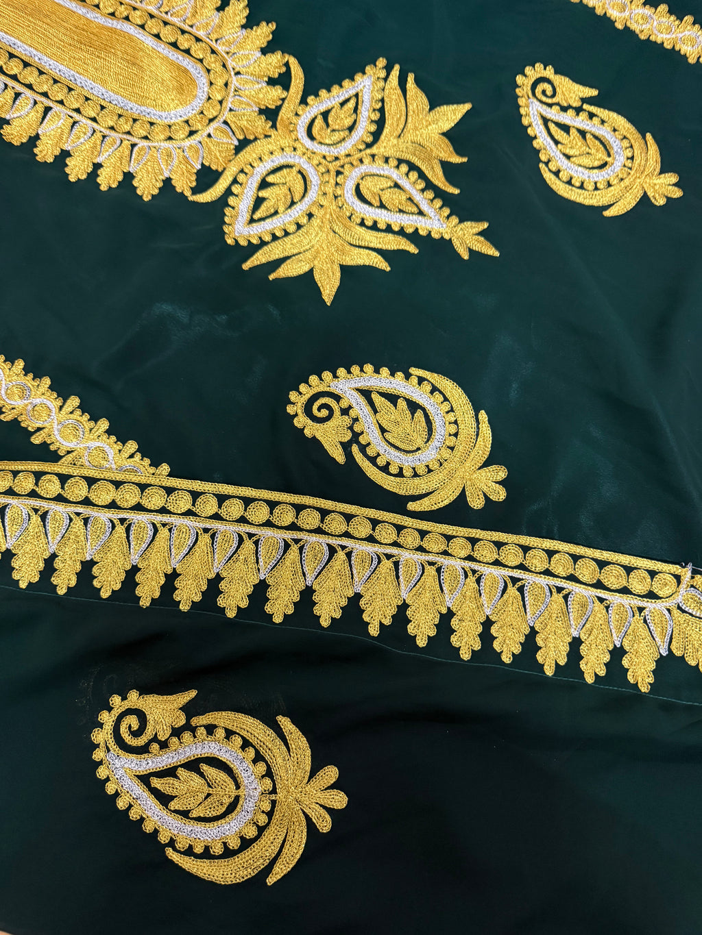 Handmade Embroidered Shiffon Thobe - LC 016