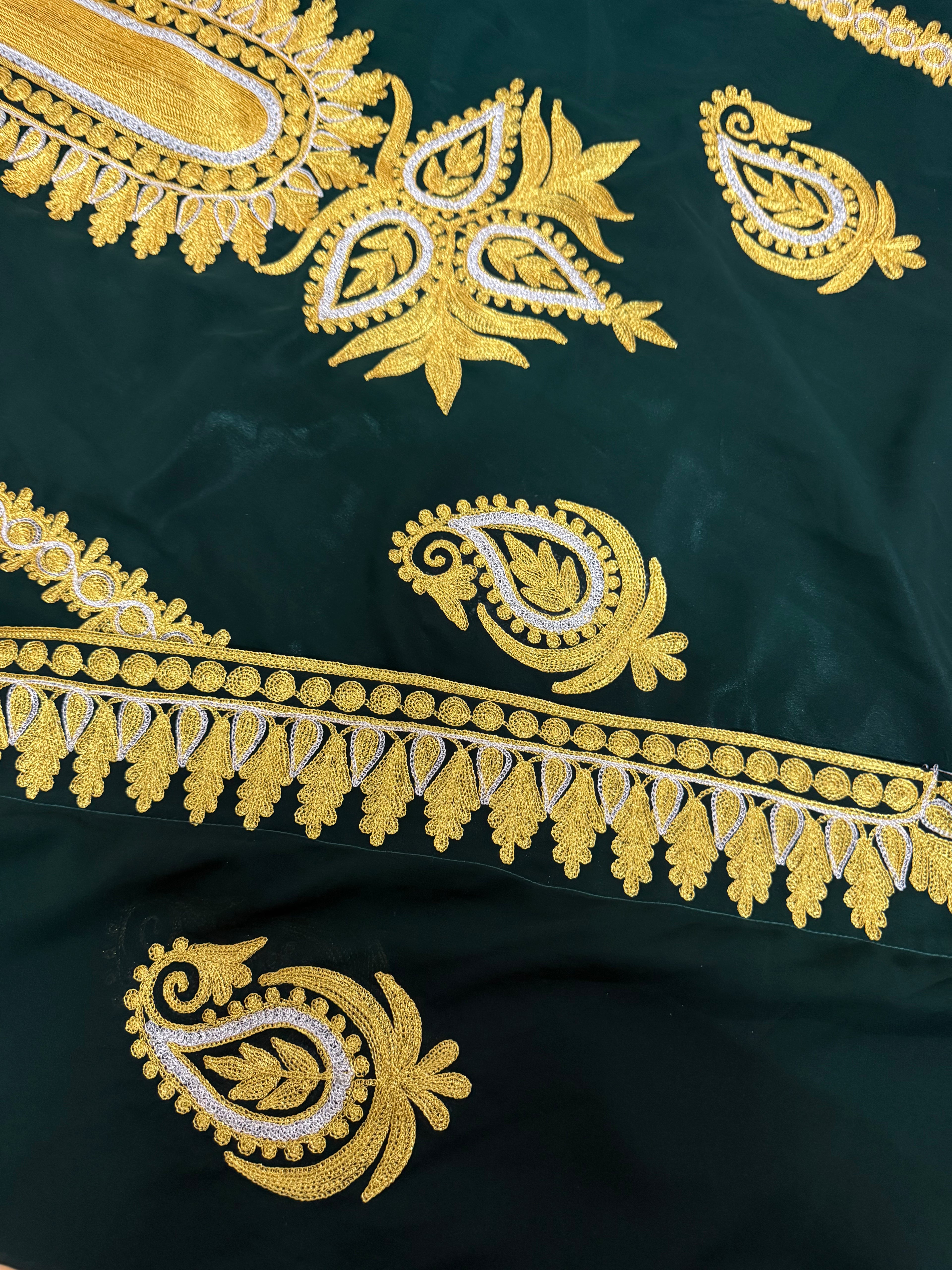 Handmade Embroidered Shiffon Thobe - LC 016