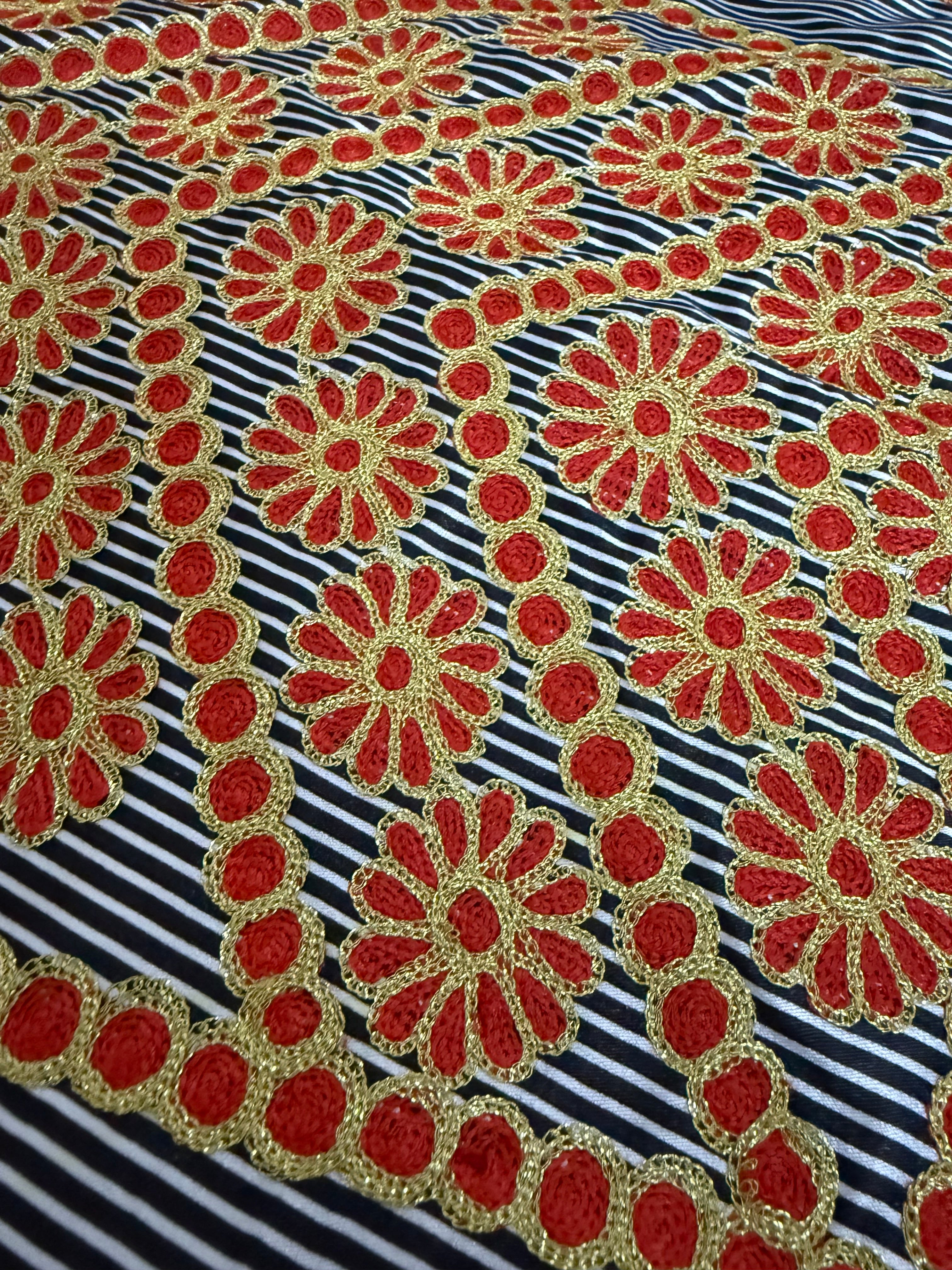 Embroidered Silk Feel Jalabiya LC 026