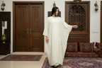 Elegant Reflective Embroidered Besht - LC 017