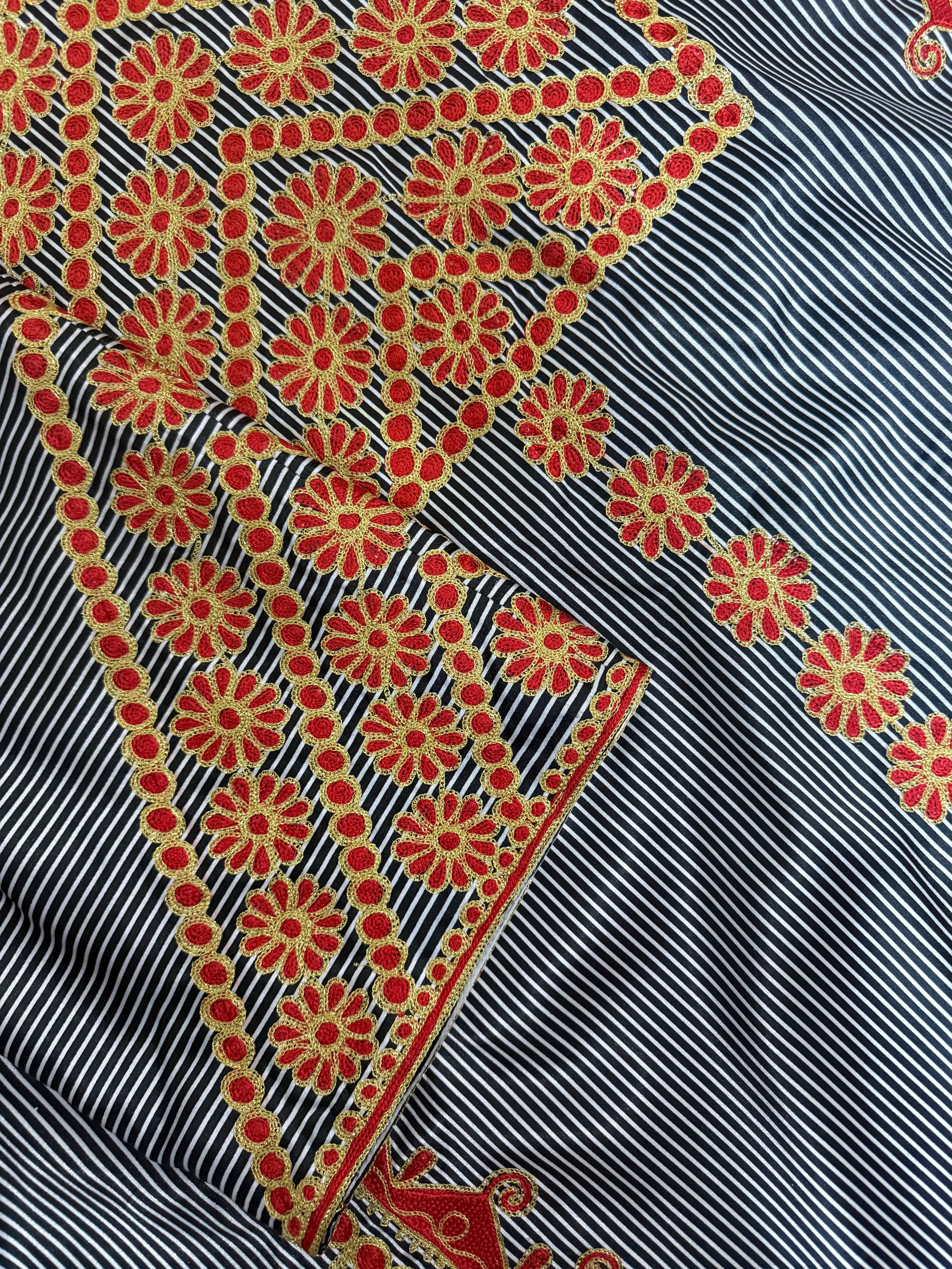 Embroidered Silk Feel Jalabiya LC 026