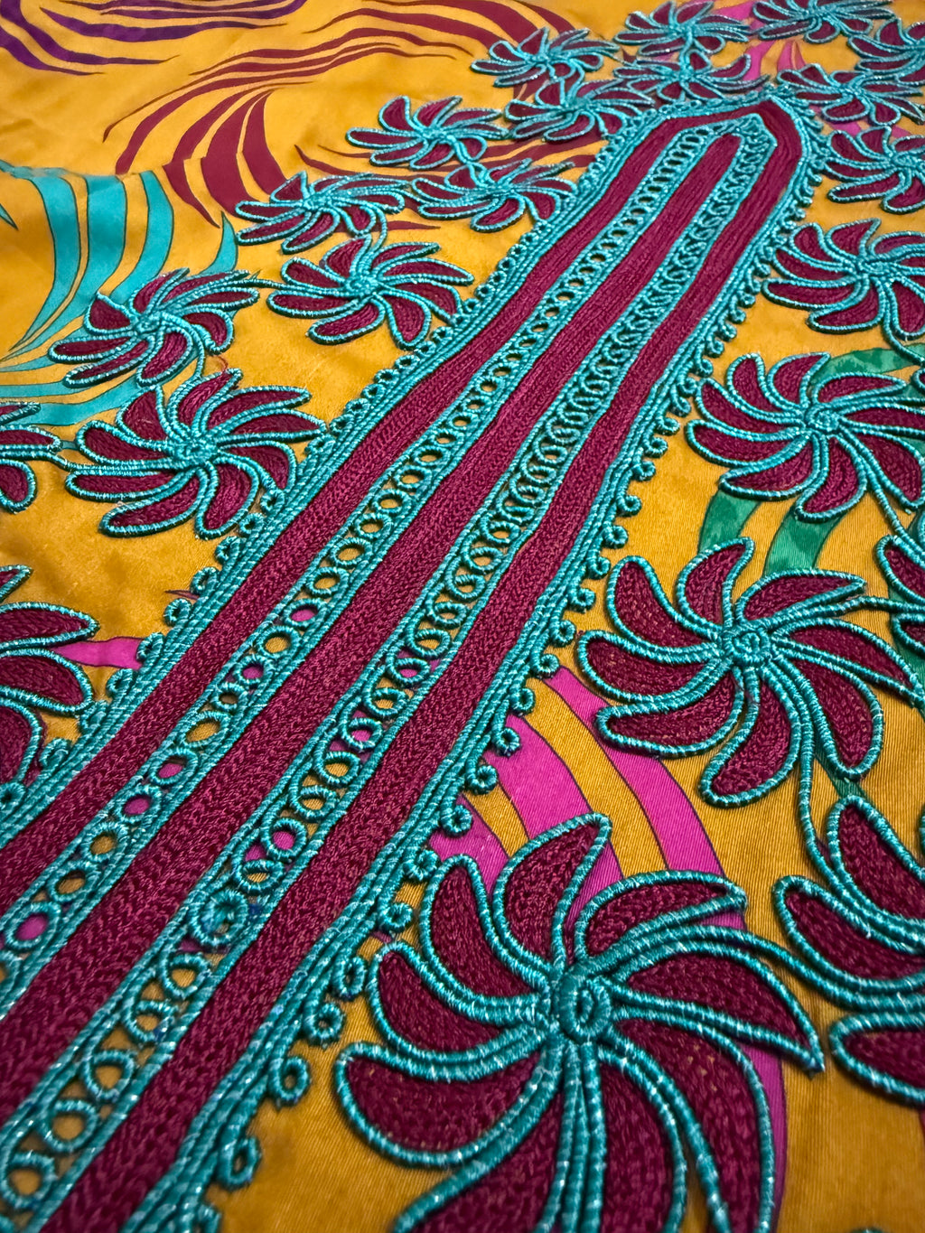 Handmade Embroidered Cotton Jalabiya - LC 029