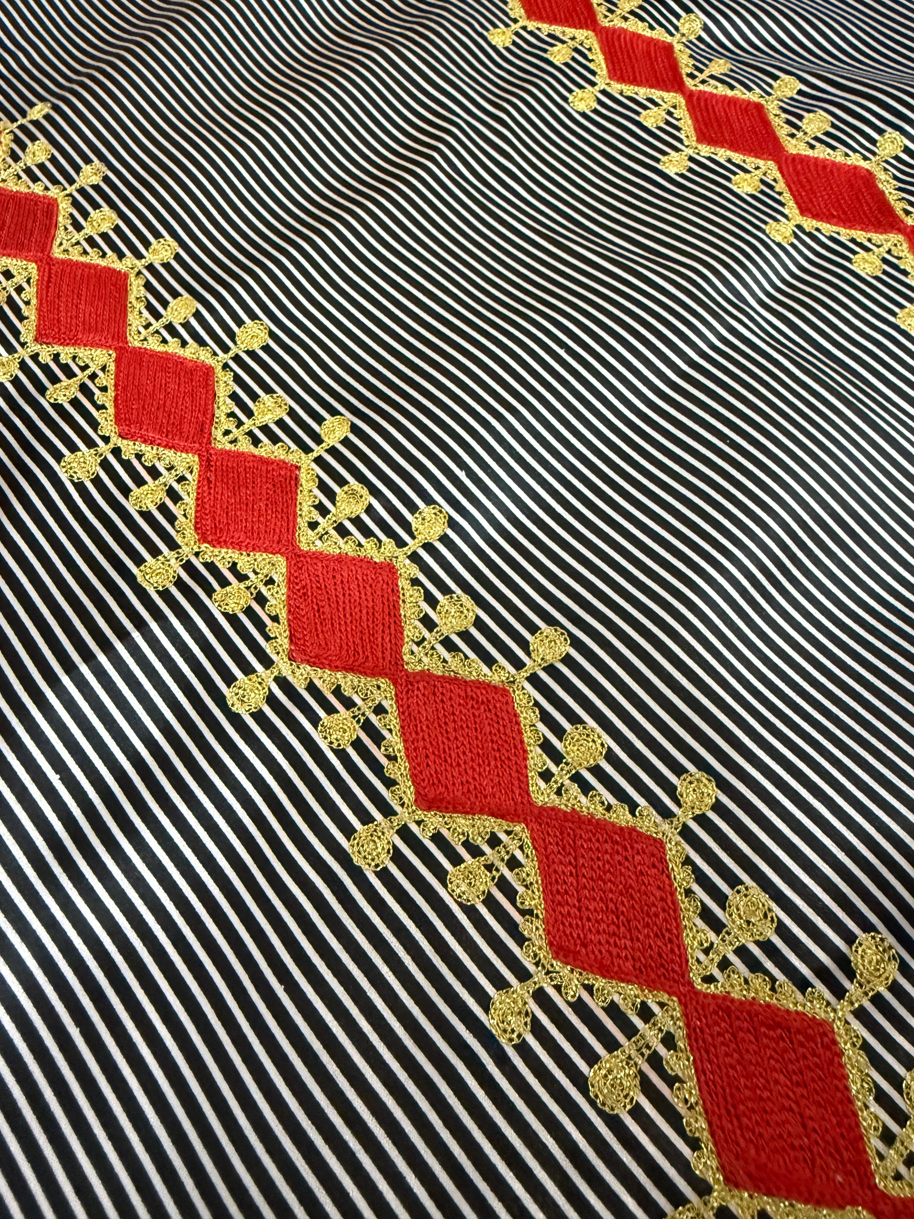 Embroidered Silk Feel Jalabiya LC 027