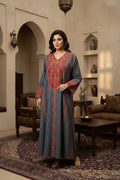 Embroidered Silk Feel Jalabiya LC 012
