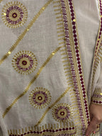 Embroidered Linen Besht 2-Piece Set - LC 002