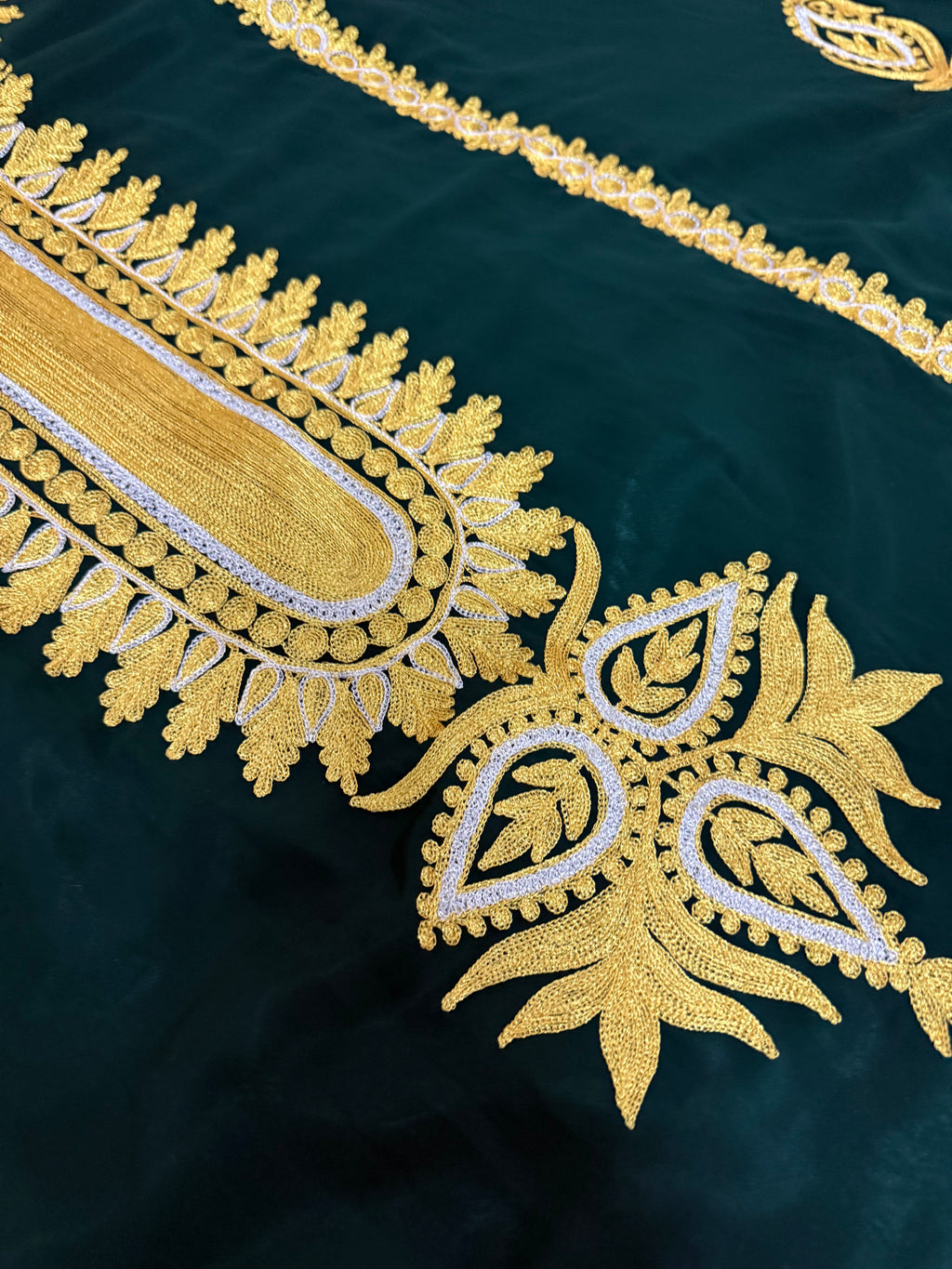 Handmade Embroidered Shiffon Thobe - LC 016