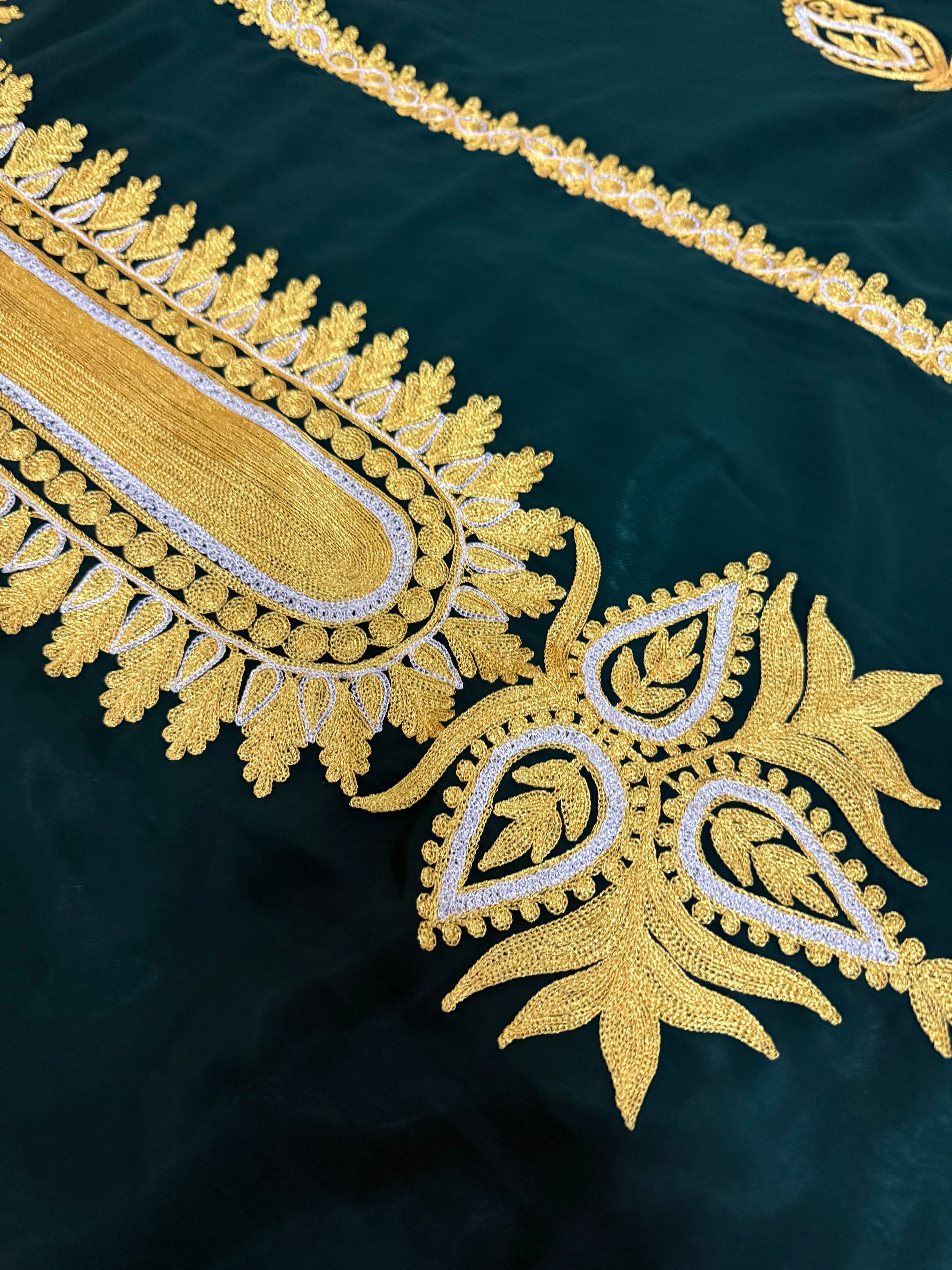 Handmade Embroidered Shiffon Thobe - LC 016