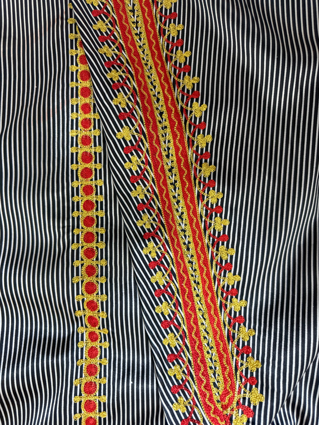 Embroidered Silk Feel Jalabiya LC 011